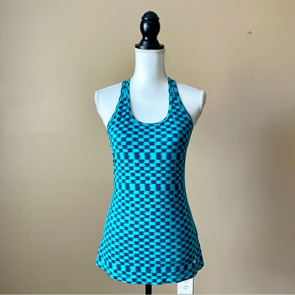 NIKE | Geometric Print Racerback Running Tank Top Sz M